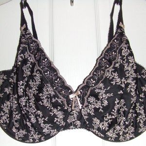 Elomi NINA Black Bandless UW Bra  42DDD